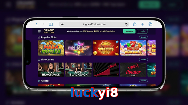 Main screen of Luckyi8 ios page for PK players